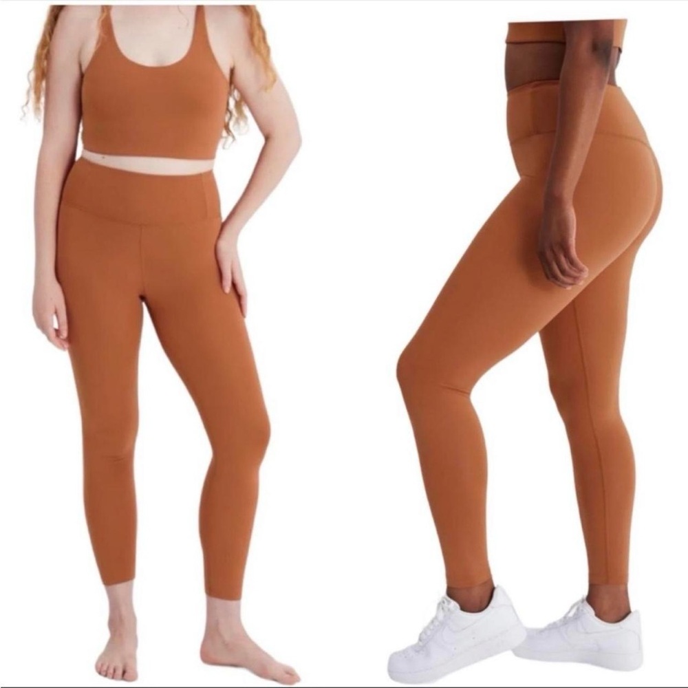 Girlfriend Collective Legging in Burnt Orange